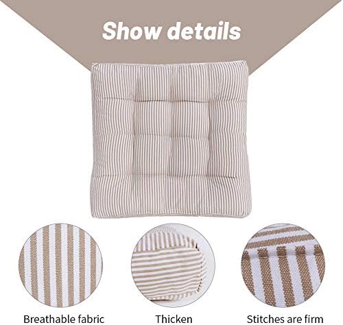 Tiita Chair Cushions 22x22 Square Beige Set of 2