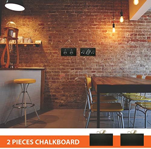 IFAMIO Chalkboard Sign 2 Pack Vintage Rustic Blackboard for Home Office Wall Decor