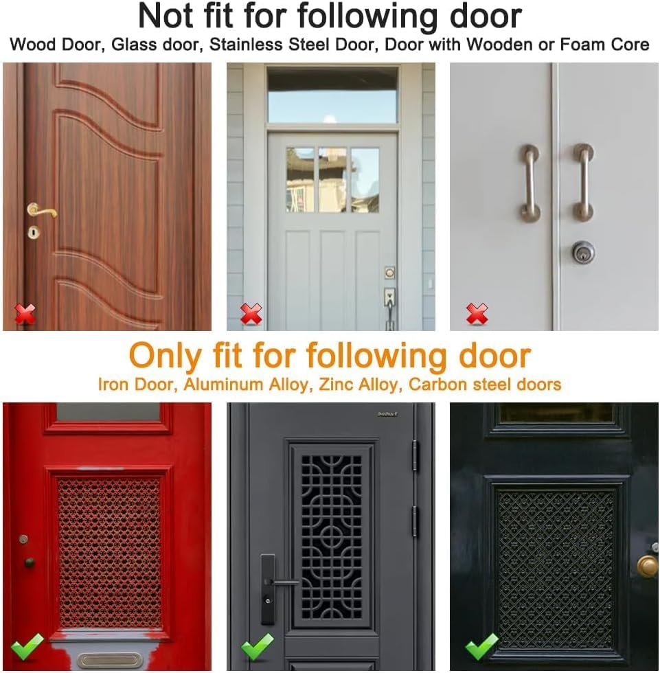 2 Pack Magnetic Wreath Hanger for Metal Doors and Christmas Decorations