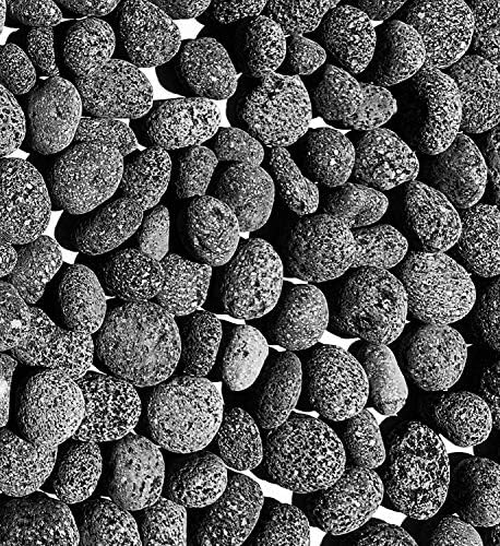 Black Lava Rocks for Fire Pit - 2 to 3 Inch 20 lbs