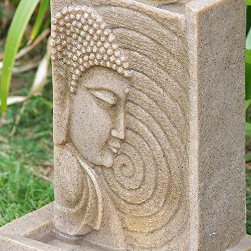 9x65x14 Indoor Buddha Water Fountain with LED Light RB521