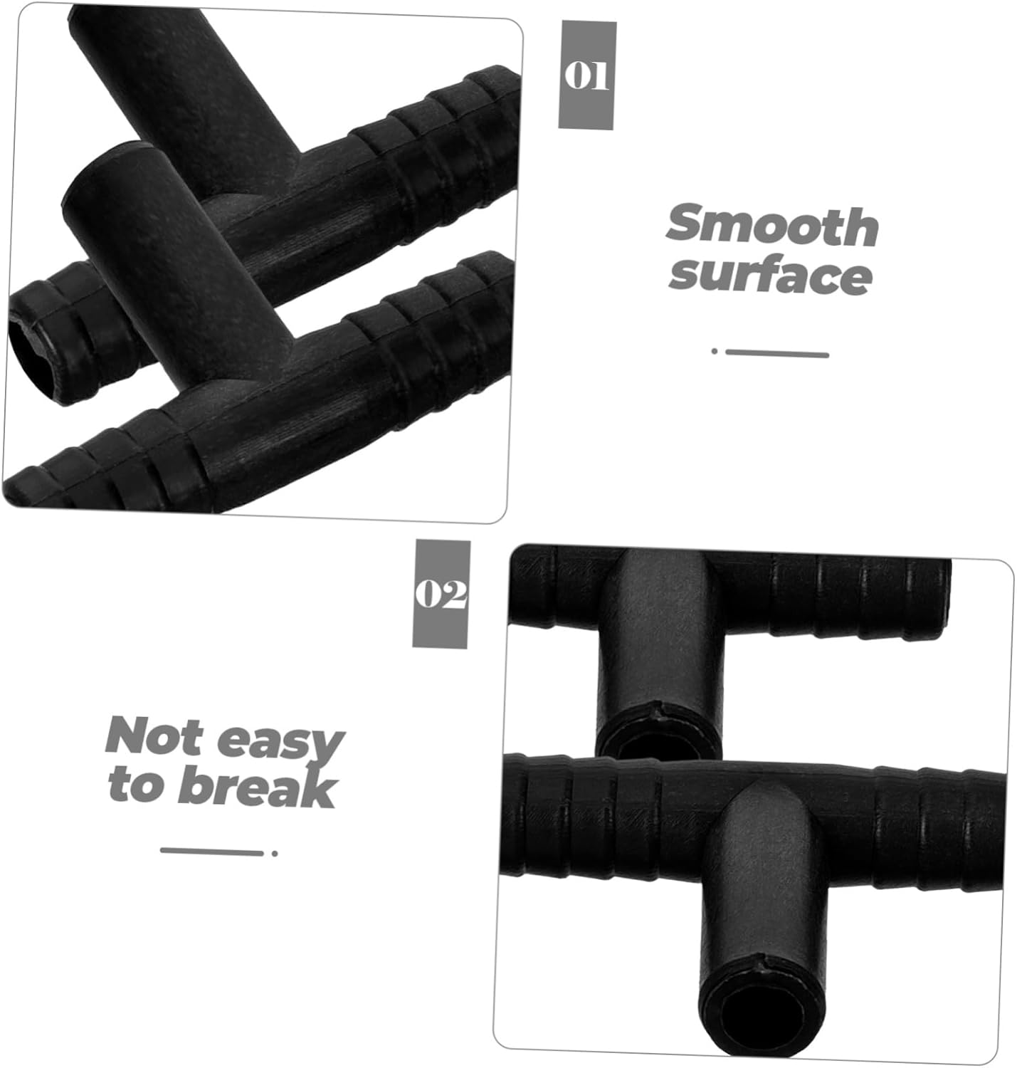 UPKOCH 10pcs T-Shaped Hose Connectors for Desk Fountains and Waterfall Accessories