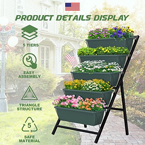 Highpro 5 Tier Vertical Garden Planter Metal