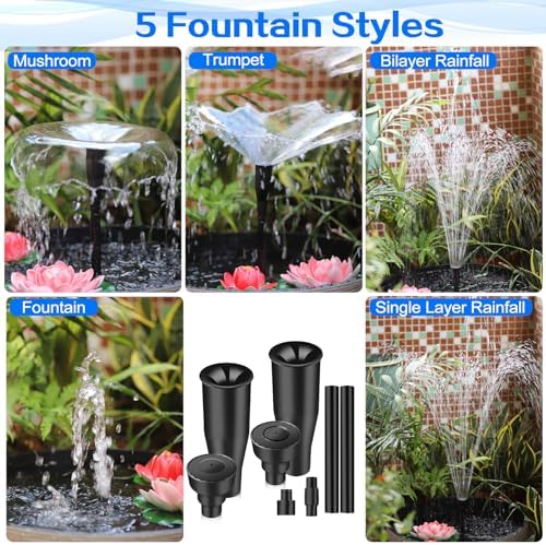 Hottche Water Fountain Nozzle Set 8 Pcs Size S