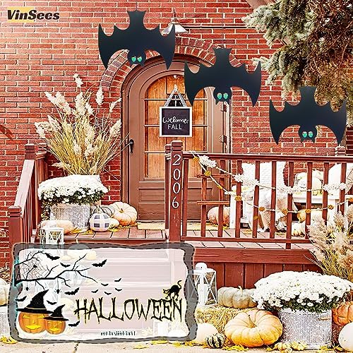 Halloween Metal Bat Hanging Decor Set of 3