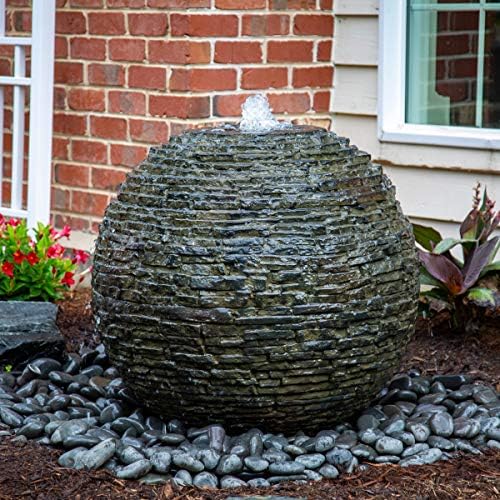 Aquascape Stacked Slate Sphere Water Fountain