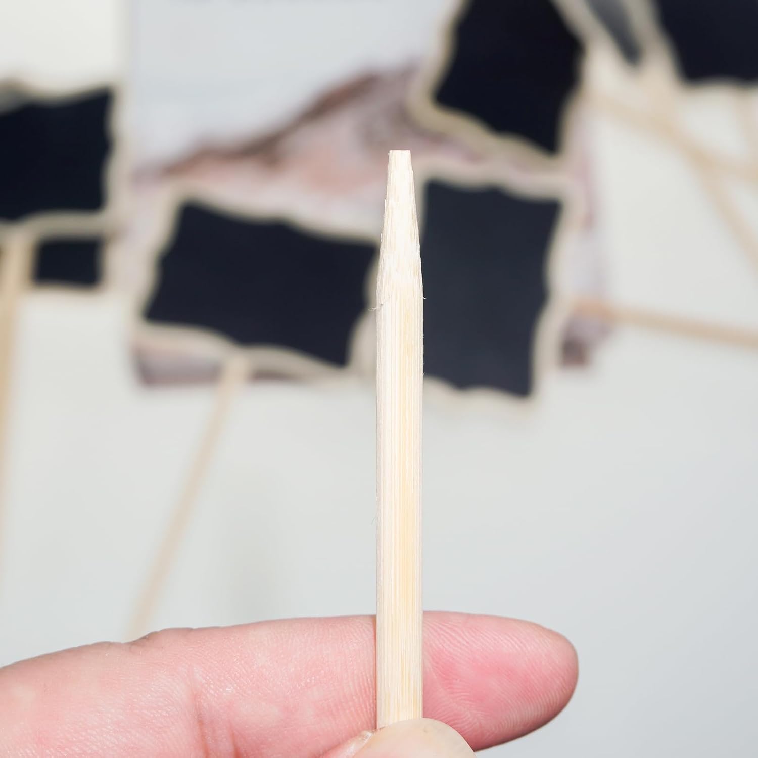 20PCS Wood Chalkboard Plant Tags for Garden and Lawn