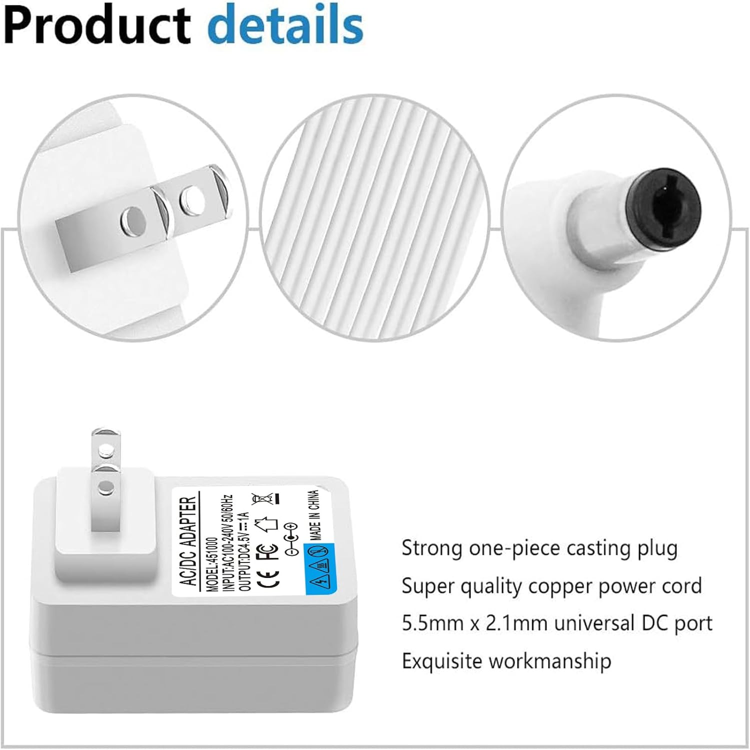 Ousaly 45V Power Adapter with 8 Outputs for Lemax Decorations