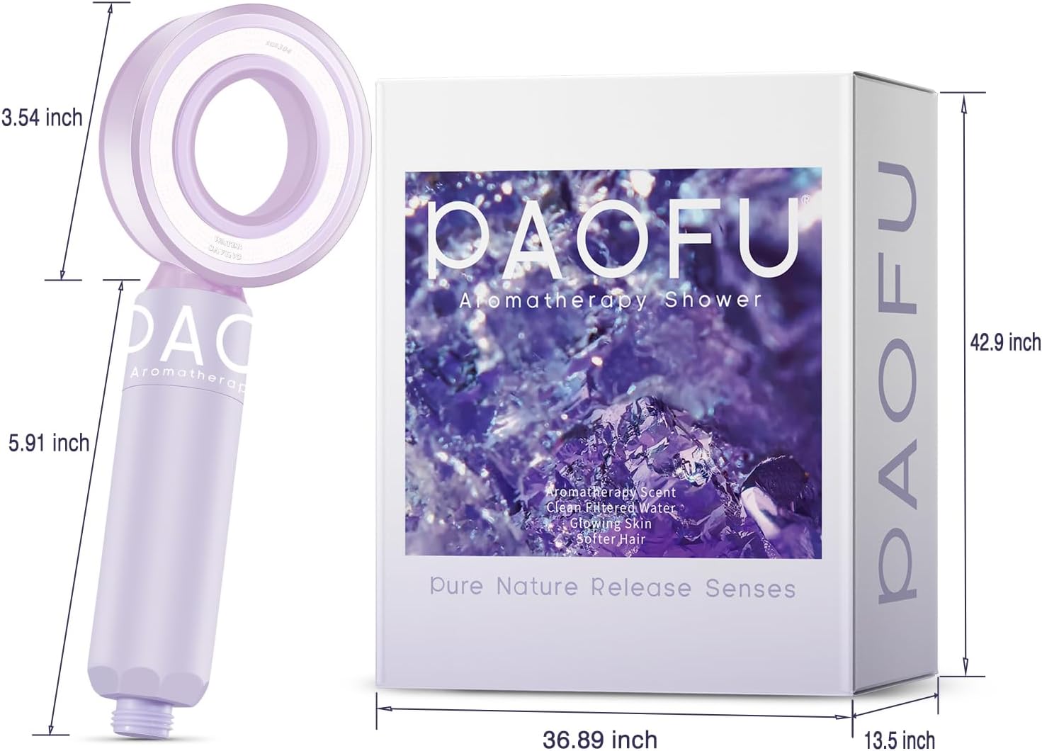 Vitamin C Shower Head with Filter and Lavender Scent