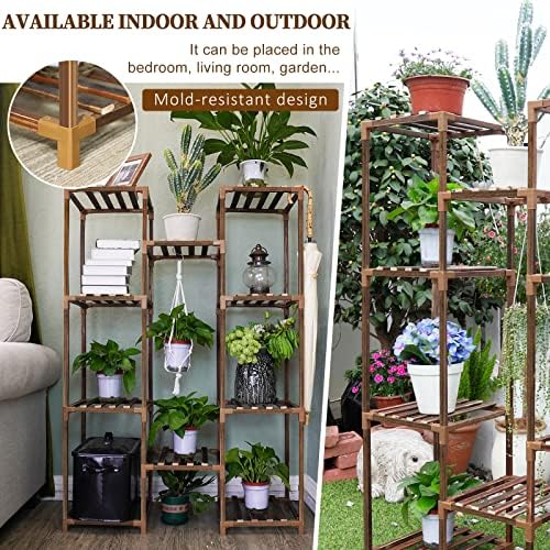 Uneedem 10 Tier Plant Stand for Indoor Outdoor Use