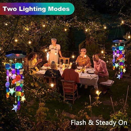 Magical Solar Shell Wind Chimes for Outdoor Decor