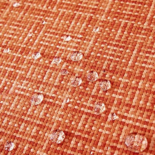 MIULEE Outdoor Waterproof Pillow Covers 24x24 Inch Pack of 2 Orange