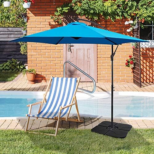 SUPER DEAL 4-Piece Cantilever Umbrella Base