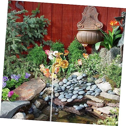 Totority Floating Water Tap Fountain Decor Outdoor Garden