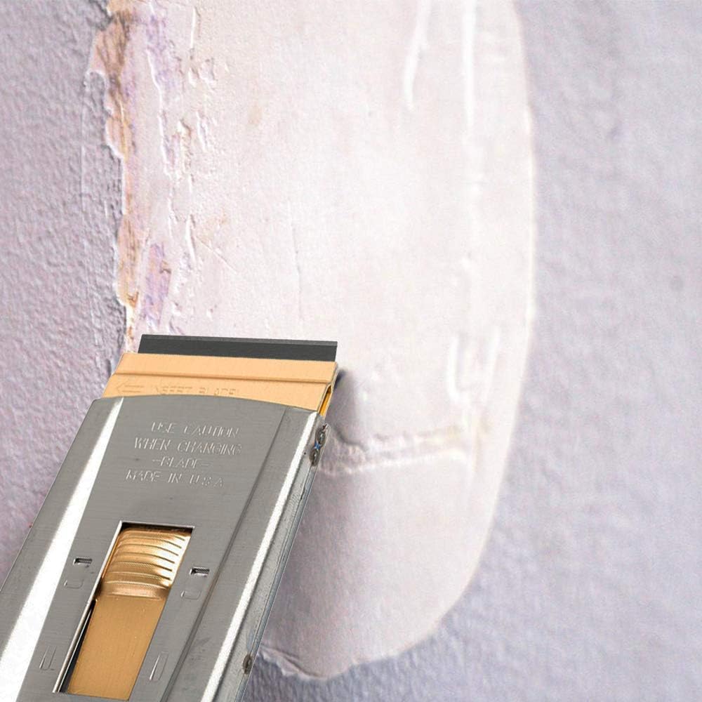 WEUPE Razor Blade Scraper Set with 5 Blades for Car Decals Stickers Glass and Paint