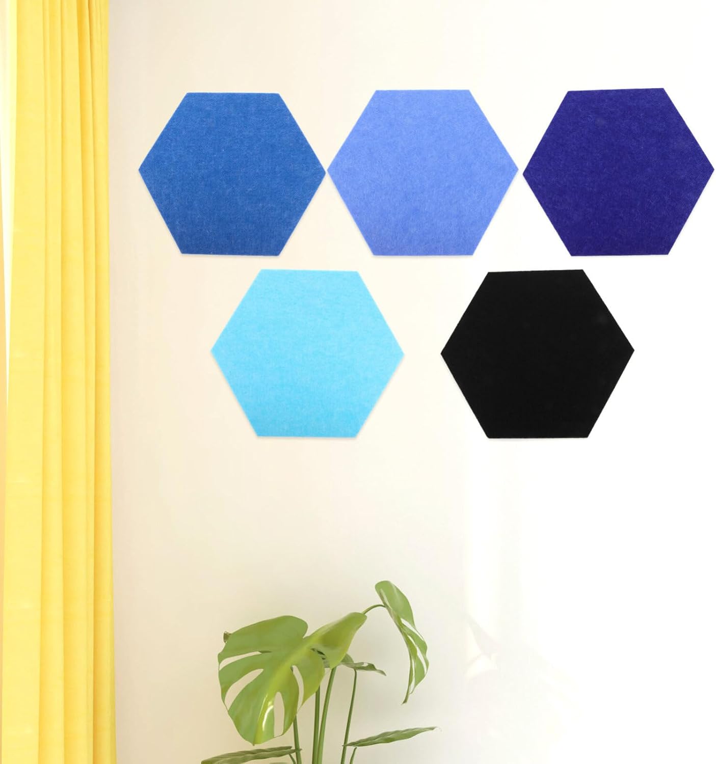 Zerodeko Adhesive Bulletin Board Tiles 5pcs for Office Classroom Decor