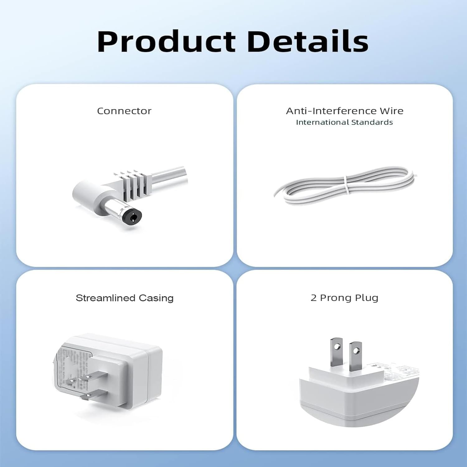 Ousaly 45V Power Adapter with 8 Outputs for Lemax Decorations