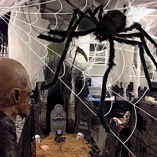 OCATO 200 Giant Spider Web 59 Halloween Spider Decor
