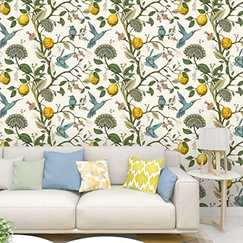 Blue Bird Fresh Lemon Peel and Stick Wall Mural