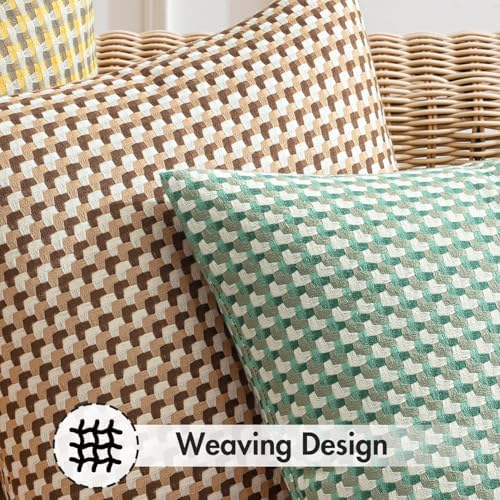 MIULEE 2 Pack Waterproof Outdoor Pillow Covers