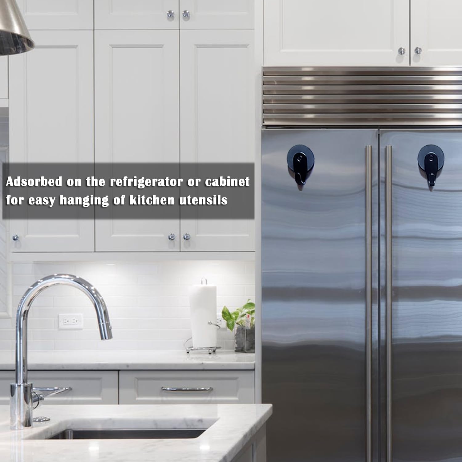 2 Pack Magnetic Wreath Hanger for Metal Doors and Christmas Decorations