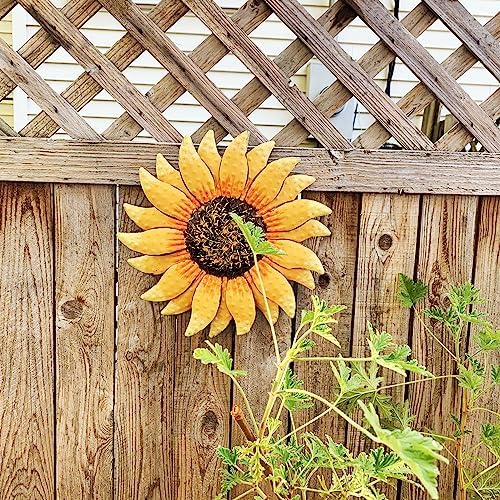 Hanizi Metal Sunflower Wall Art Decor