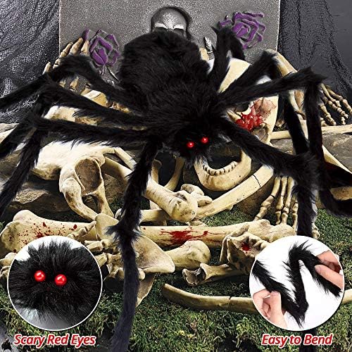 OCATO 200 Giant Spider Web 59 Halloween Spider Decor