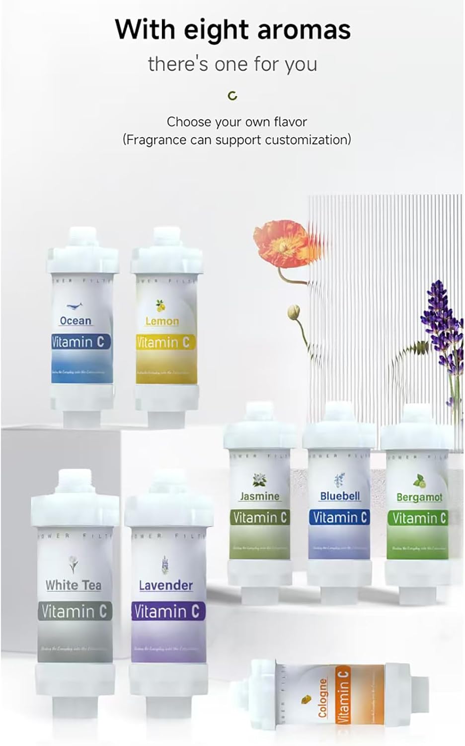 Vitamin C Shower Head Filter for Hard Water