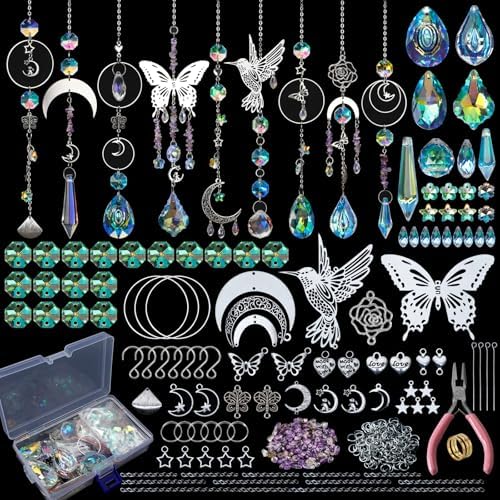 HYBEADS 400 Pcs Suncatcher Making Kit