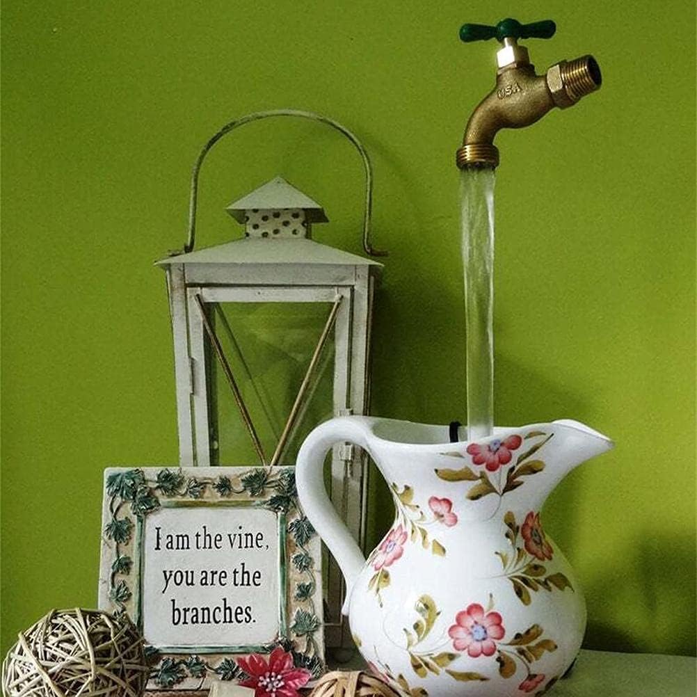 Invisible Flowing Spout Watering Can Fountain - DIY Decor for Yard