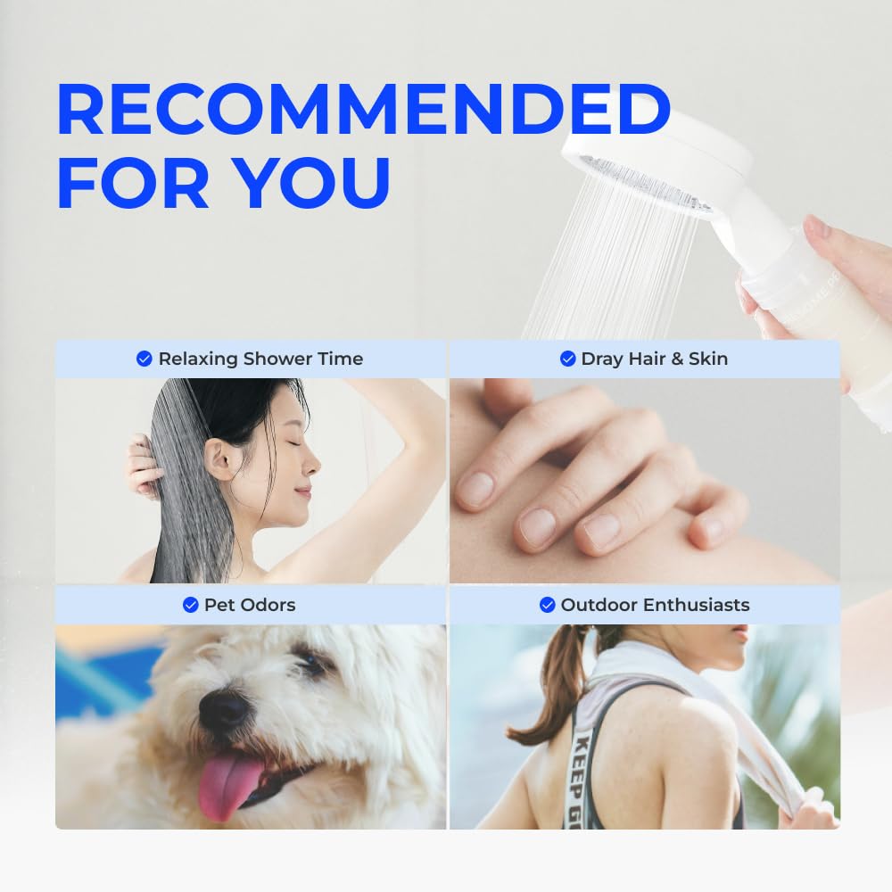 BODYLUV Puresome Perfume Shower Filter - Chlorine Removal Vitamin C Scent Grapefruit Peach