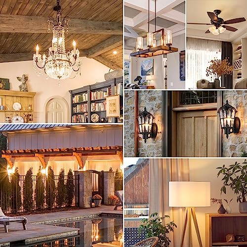 GoBright Dimmable E12 LED Chandelier Light Bulbs 12-Pack