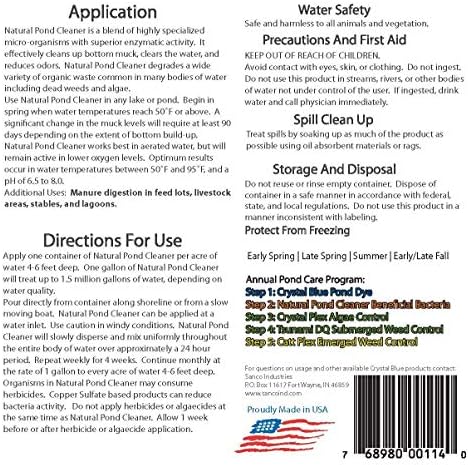Crystal Blue Natural Pond Cleaner - 1 Gallon