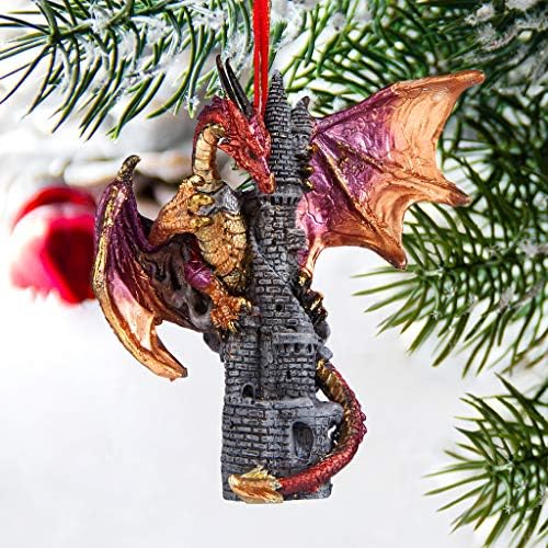 Design Toscano Christmas Tree Dragon Statue
