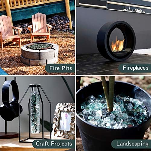 Onlyfire 10 Pounds Blended Reflective Fire Glass