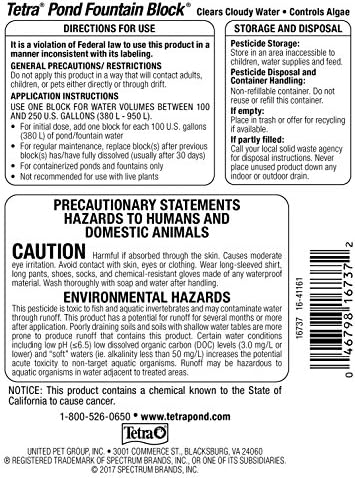 Tetra Pond Fountain Block 6 Count Algae Control