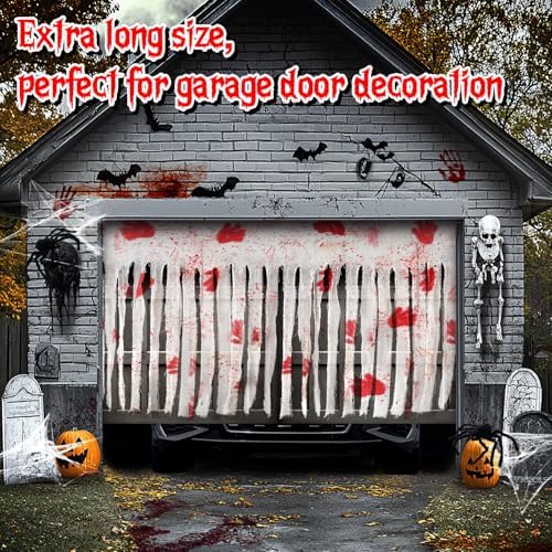 Extra Large Bloody Halloween Creepy Curtain - Scary Spooky Door Decor