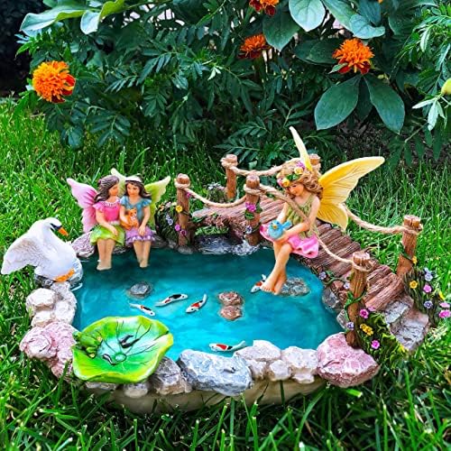 Mood Lab Fairy Garden Miniature Bridge Set of 6