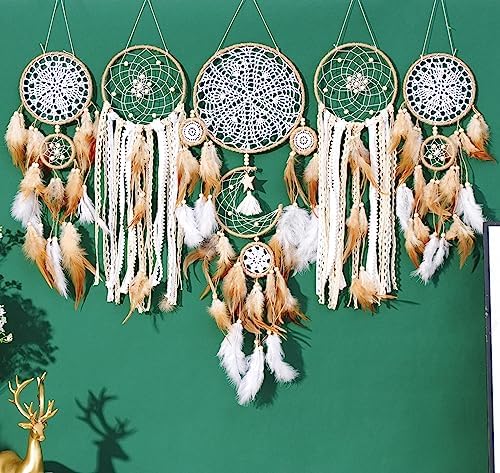 DJSYLIFE Dream Catchers Camels Set 5pcs Wall Decor