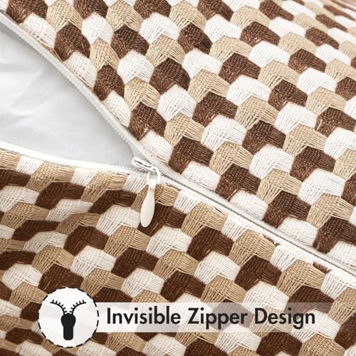 MIULEE 2 Pack Waterproof Outdoor Pillow Covers