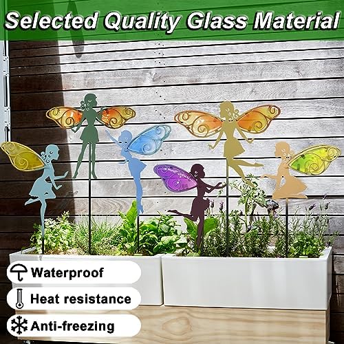 Johns Studio Fairy Garden Stake - 6PCS Metal Decor