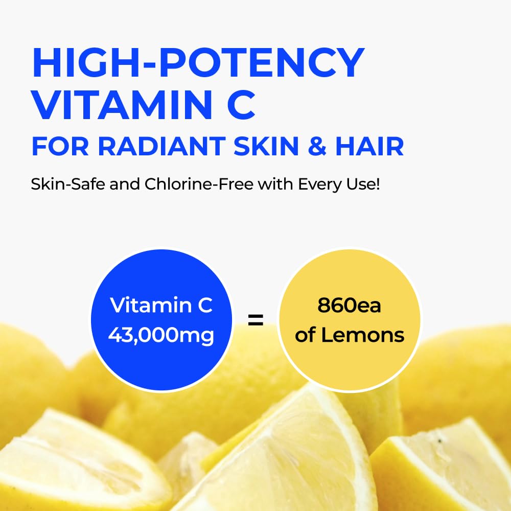 BODYLUV Puresome Perfume Shower Filter - Chlorine Removal Vitamin C Scent Grapefruit Peach