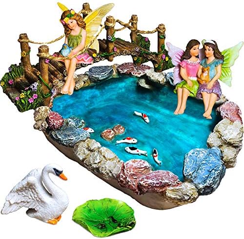 Mood Lab Fairy Garden Miniature Bridge Set of 6