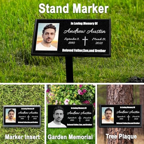 Personalized Tiny Headstone Memorial Plaque for Outdoor Garden
