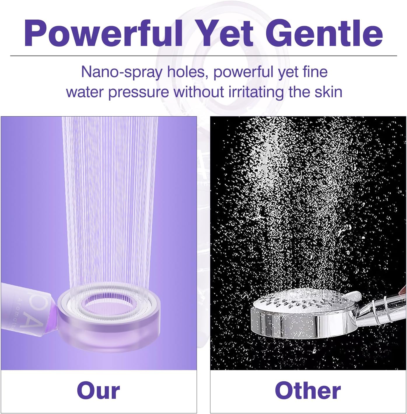 Vitamin C Shower Head with Filter and Lavender Scent