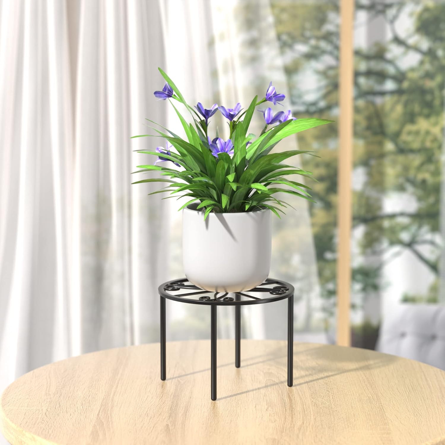 Plant Stand 1 PCS 102 Inch Flower Pot Stand for Indoor and Outdoor Gardens Black