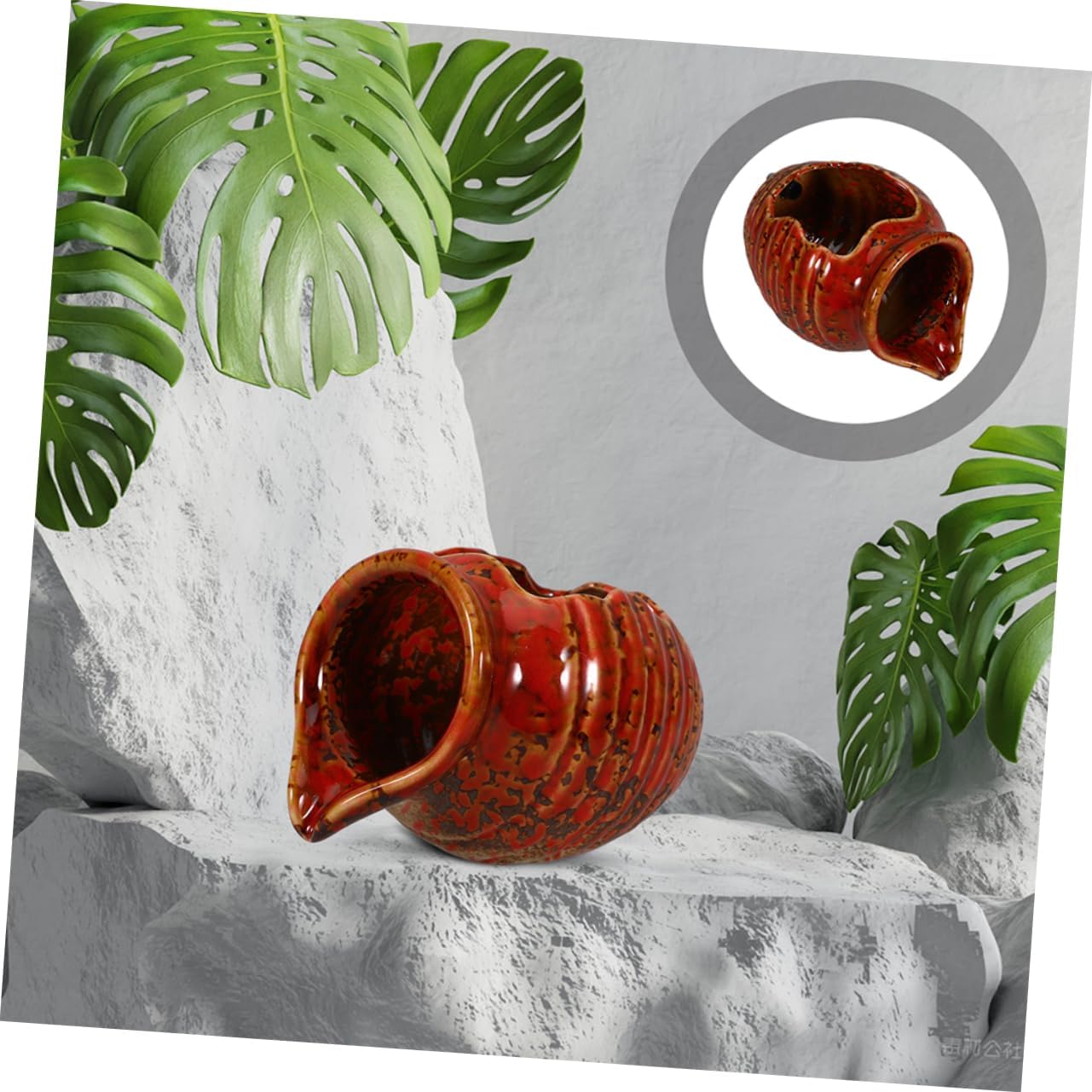 Ceramic Jar Water Fountain for Indoor Outdoor Zen Decor