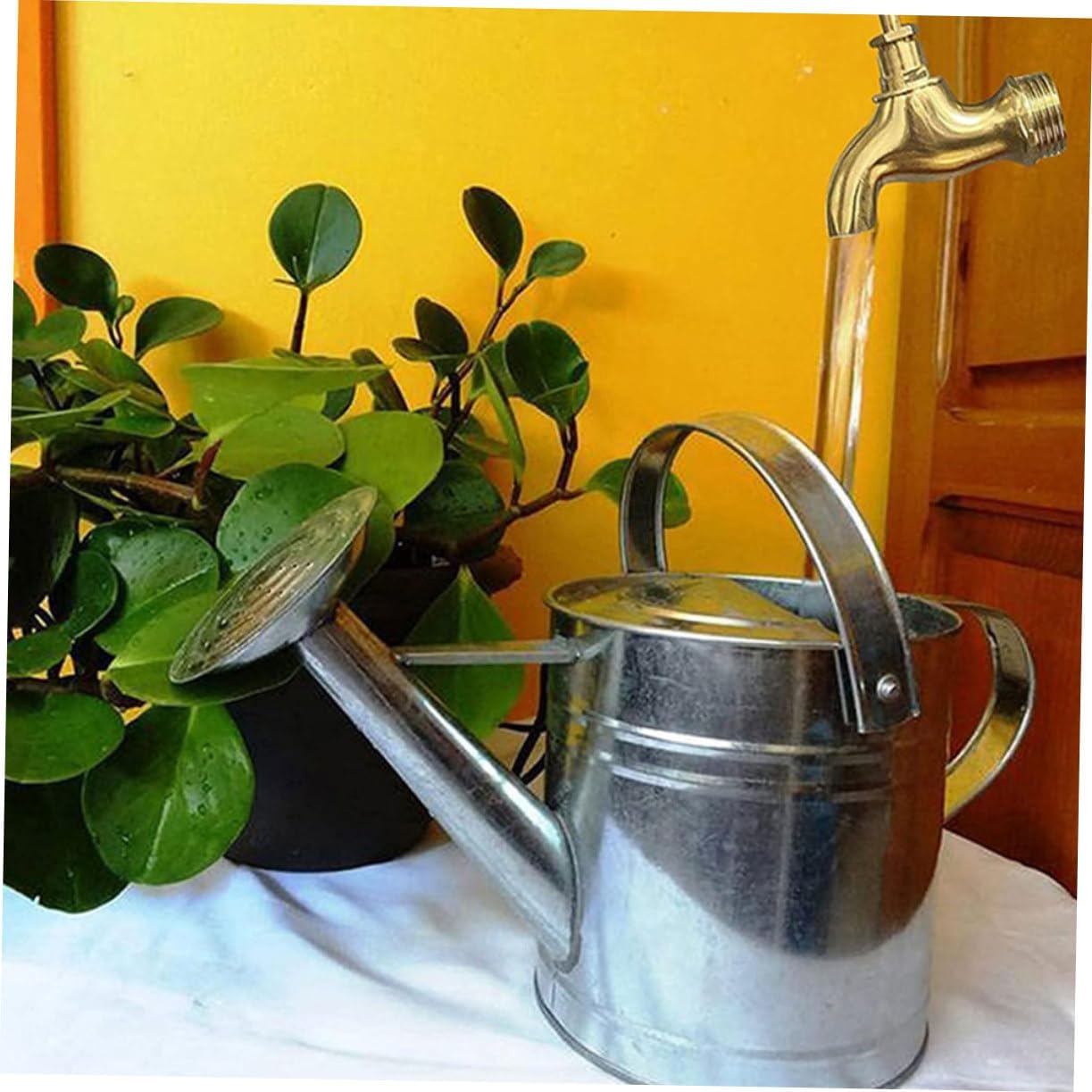 Yardenfun 2Sets Invisible Flowing Spout Water Fountain Faucet for Outdoor Decor