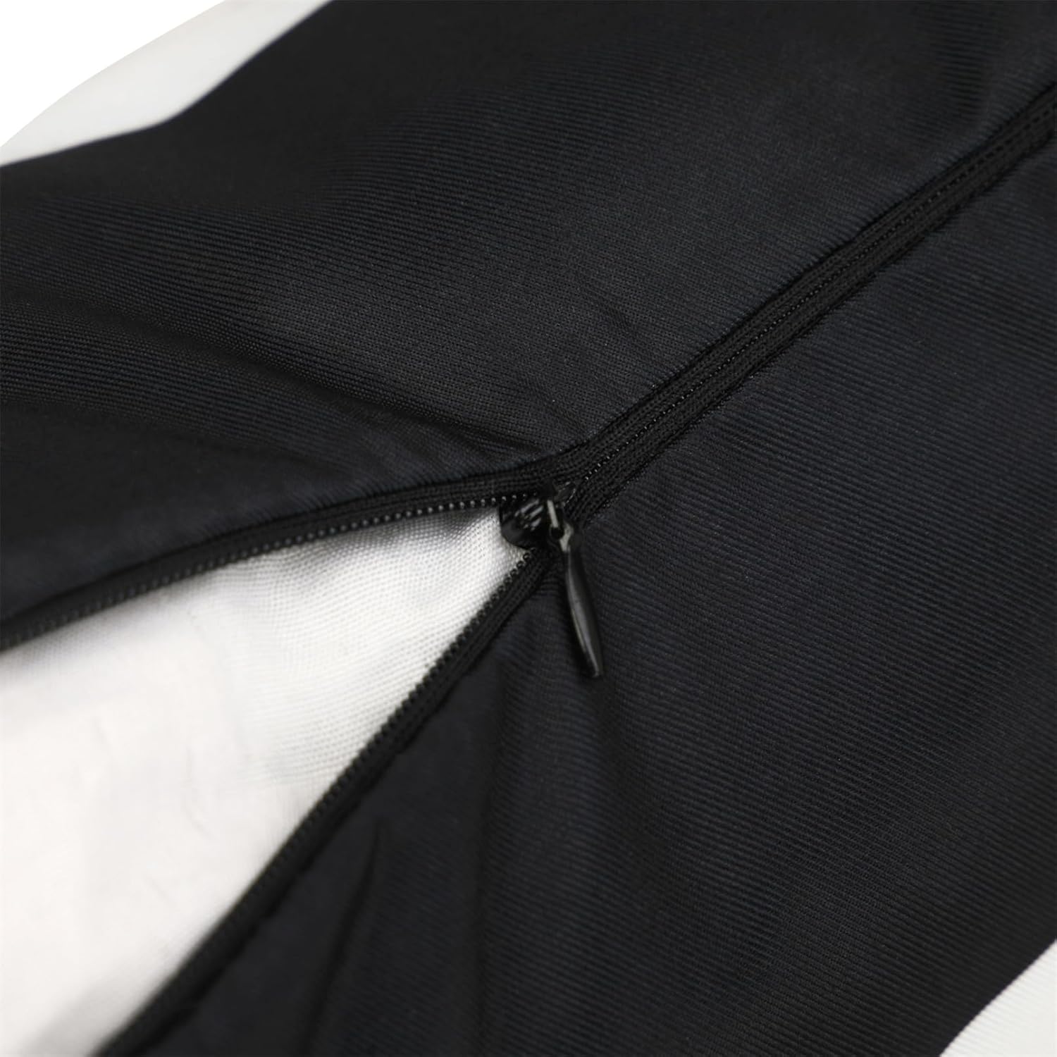 Adabana Outdoor Waterproof Throw Pillow Covers Set of 2 Black and White 18x18 Inches