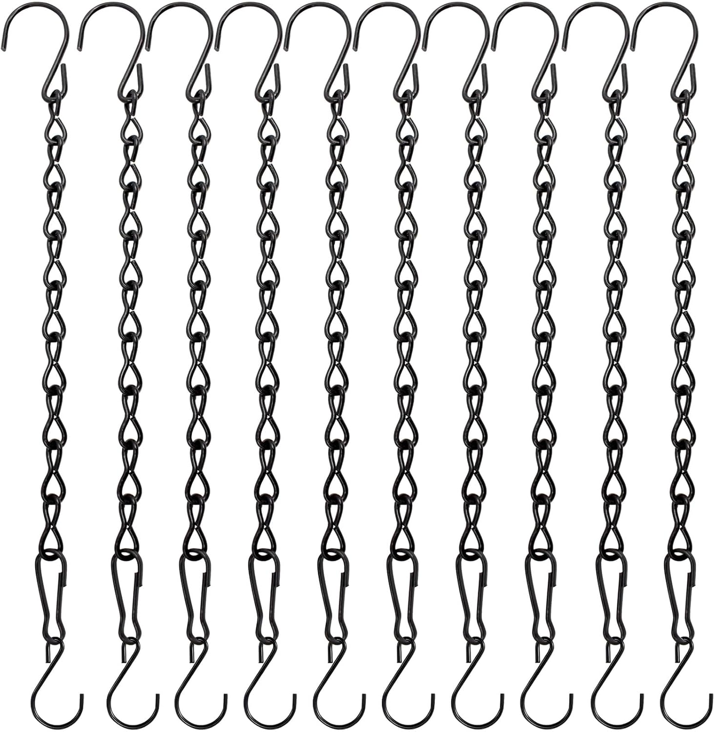 Yingfeng 10 Pack 95 Inch Black Hanging Chains for Planters and Decor